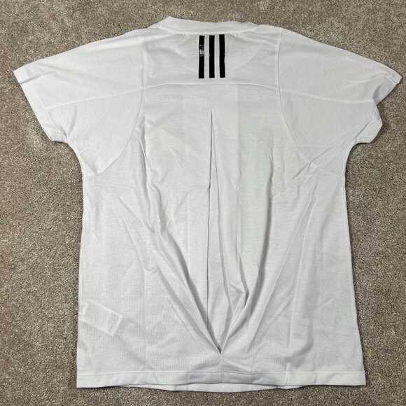 Adidas Womens S White Performance Moisture Absorbing Short-Sleeve T-Shirt NWT - Picture 2 of 6